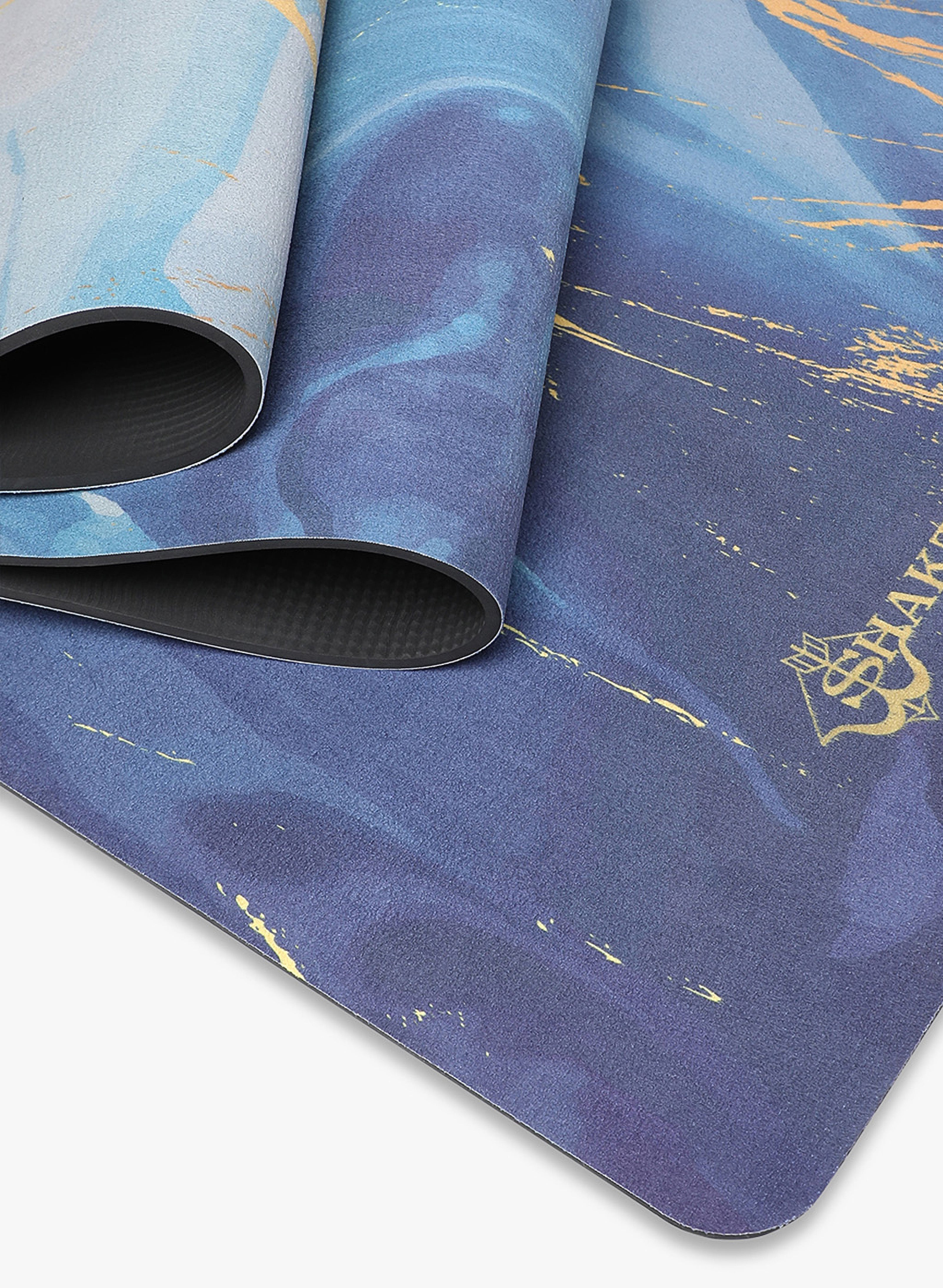 Shakti Warrior Ajna Chakra TPE Yoga Mat - Experience the tranquil energy of the ocean-inspired design. Connect with your intuition and elevate your practice on this eco-friendly mat.