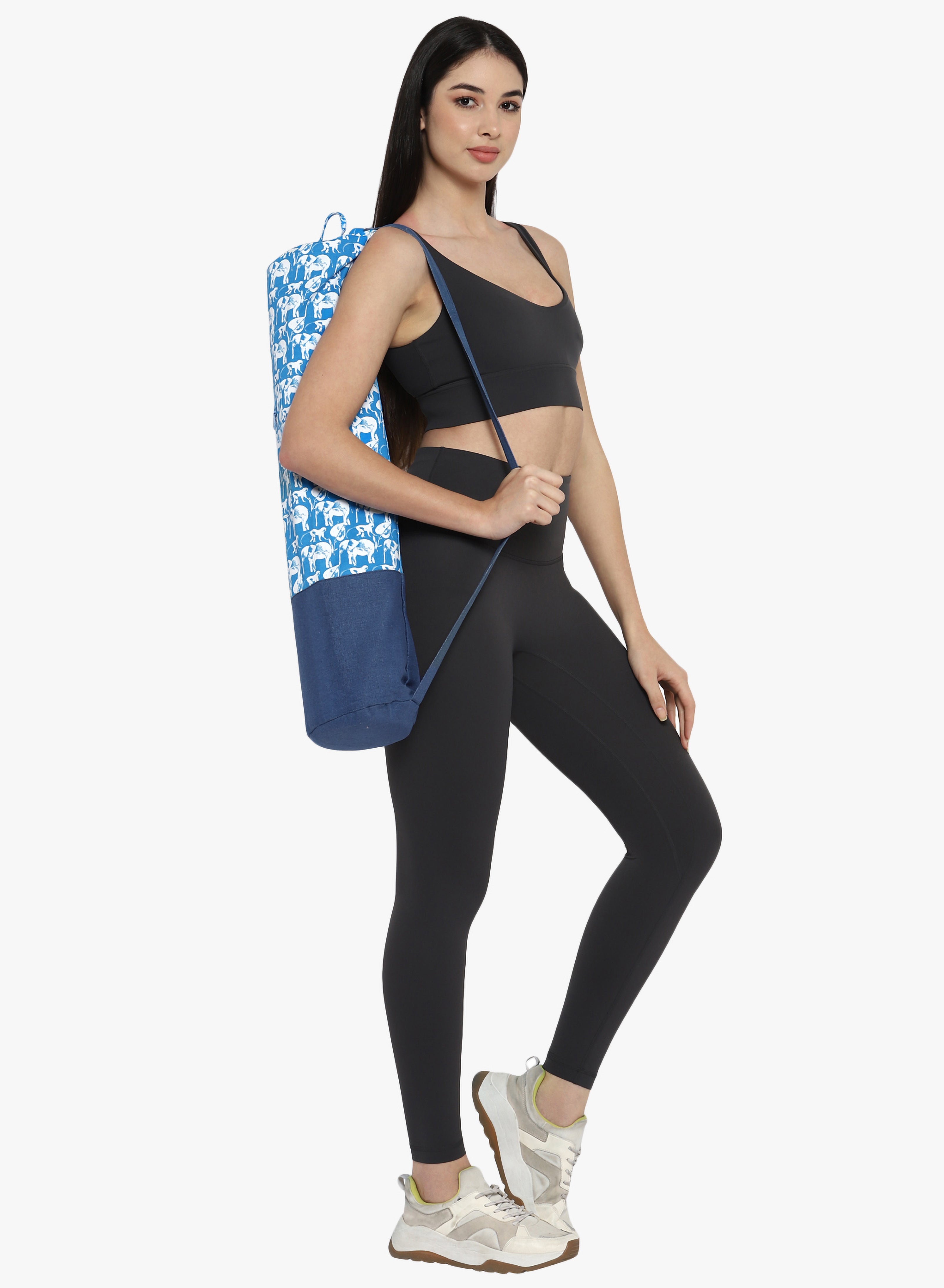 Warrior2 Yoga Mat Bag, Yoga Mat Carrying Backpack with Sling Shoulder Strap  | Purple