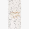 Shakti Warrior Sacred Geometry Yoga Mat - Explore the profound wisdom of creation with intricate patterns. Excellent grip, 5mm cushioning, eco-friendly PVC. Perfect for regular and hot yoga, sweat-wicking, and comfortable.