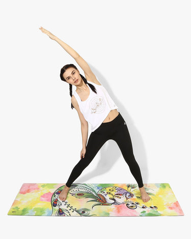 Zobhana Yoga Mat - Colorful and vibrant, this mat boasts exceptional cushioning and non-slip grip for an enchanting yoga experience.
