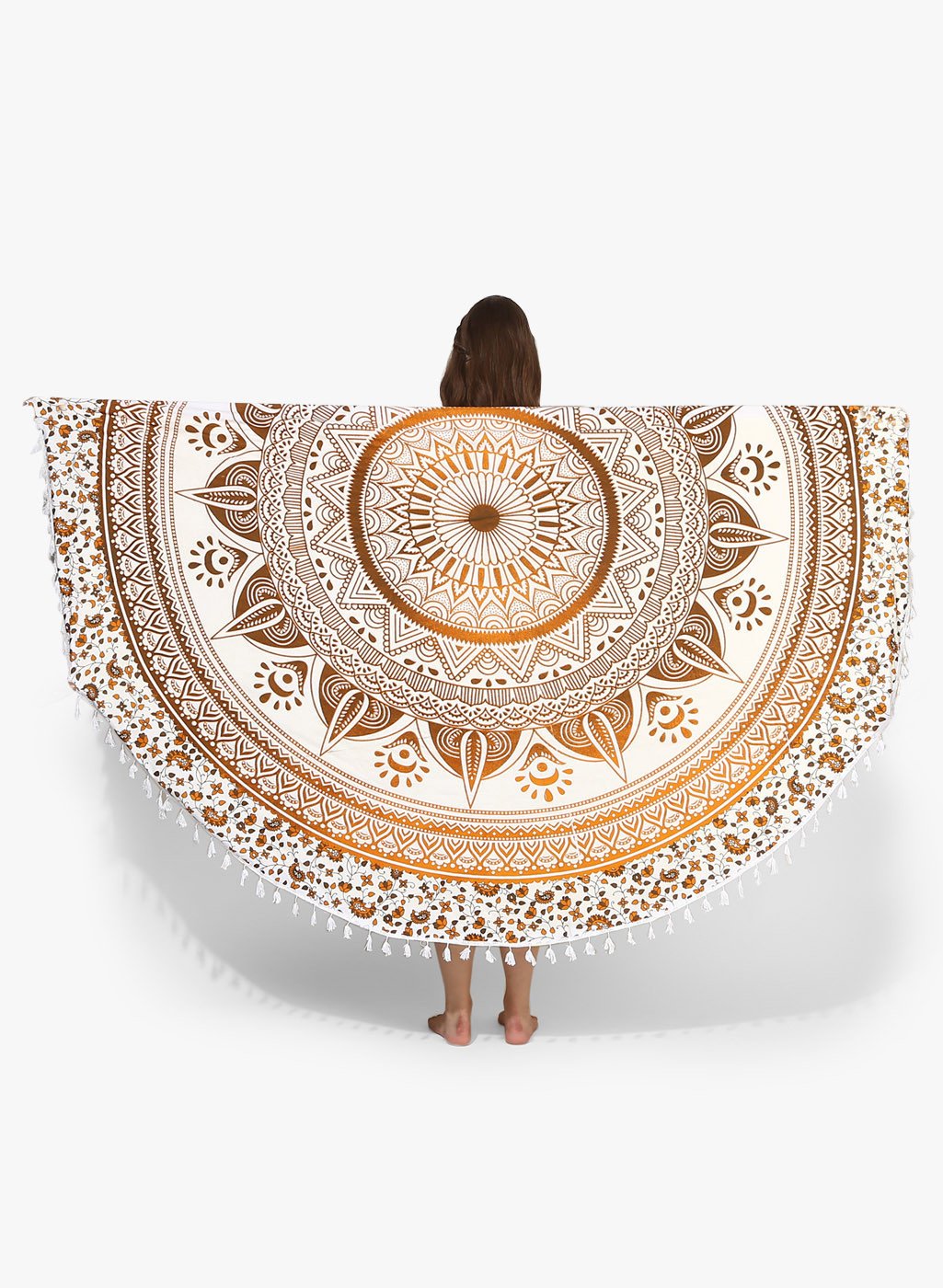 Spiritual Warrior yellow round towels are both fun and high quality. These round mandala towels are the best summer accessory for the beach, picnic and as a throw. 