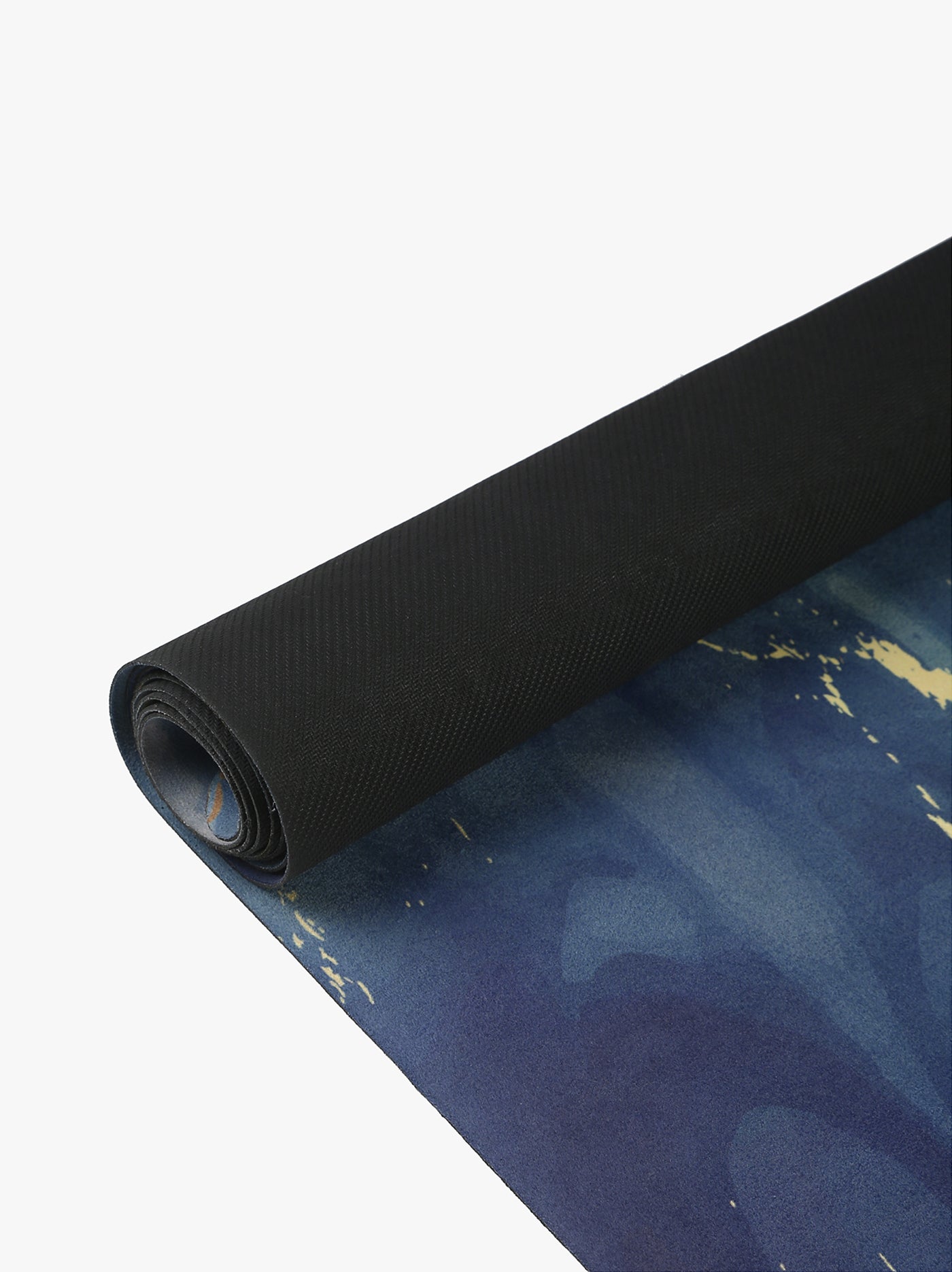 Ajna Rubber Yoga Mat. Eco-friendly, with recycled microfiber suede and sustainable tree rubber, it offers excellent cushioning, and a non-slip grip, that is activated more with sweat. Immerse in a fusion of design and functionality.