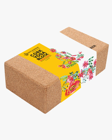 Centered Cork Yoga Block - Sustainable, high-quality support for diverse poses. Enhance your practice with this comfortable and grippable yoga prop. Ideal for yogis of all abilities. Elevate your yoga journey with Centered Cork Block.